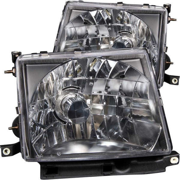 ANZO Crystal Headlights Black Housing (19972000 Toyota Tacoma)