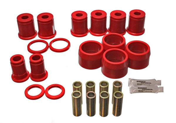 Energy Suspension Rear Control Arm Bushing Kit with Thrust Washers - Red