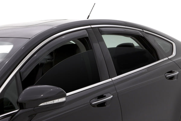 AVS In-Channel Ventvisor Window Deflectors Smoke 4pc for 20132018 Ford Fusion