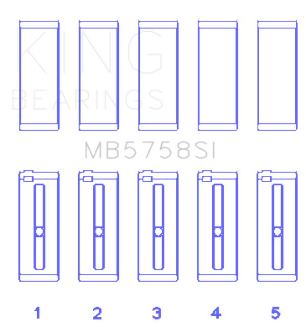 King Engine Bearings 2007 Mini Cooper Main Bearing Set - Size STD