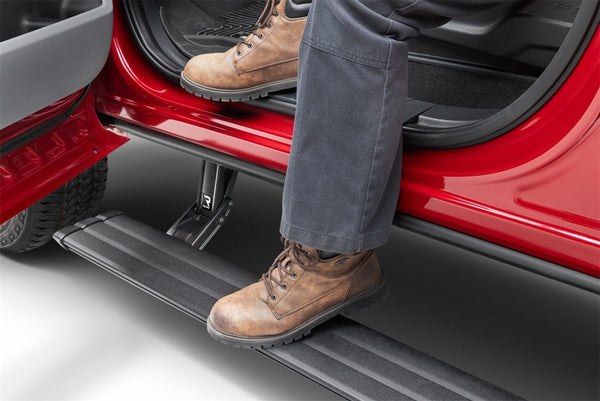 AMP Research PowerStep Vision Electric Running Boards w/ LED - Black - 2024-2025 Ford Ranger SuperCrew