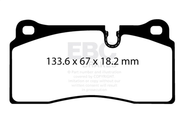 EBC Redstuff Rear Brake Pads for 2018+ BMW M2 Competition 3.0TT
