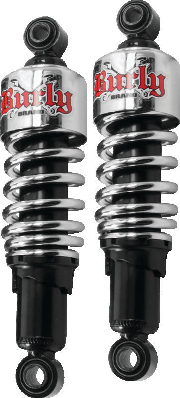 Burly Brand Chrome Shocks for Harley-Davidson FLH Series