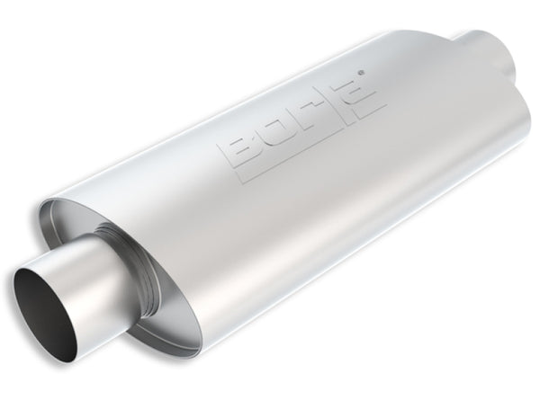 Borla XR-1 Racing Sportsman Oval Muffler - 3.5in Inlet/Outlet, 5in Diameter x 15in Length
