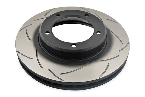 DBA 98-06 Toyota 70 Landcruiser (Reverse Mount) 4X4 Survival T2 Slotted Front Brake Rotor