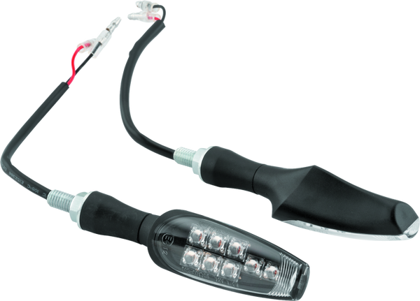 BikeMaster 8-LED Black Turn Signal Indicators (Pair)