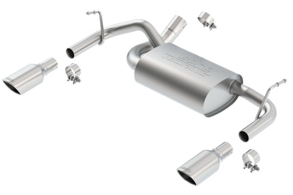 Borla Touring Exhaust for 12-16 Jeep Wrangler 3.6L AT/MT 4WD - Rear Section Only