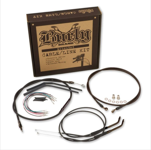 Burly Brand 14" Ape Hanger Control Kit for FXD & FXDC Models