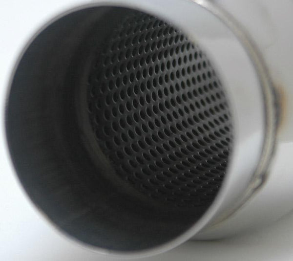 Vibrant SS Resonator (Standard Design) 4in inlet/outlet x 18in long w/5in OD resonator body