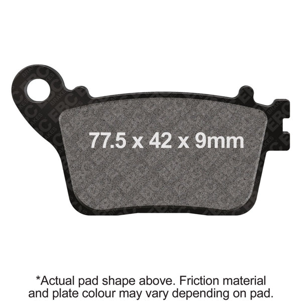 EBC 01-17 Honda CBR 600 RR Rear Right Sintered HH Brake Pads