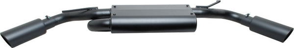 Gibson Cat-Back Dual Extreme Exhaust for 07-17 Jeep Wrangler JK 3.8L - Black Elite