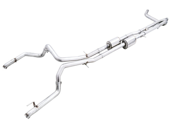 AWE Tuning 0FG Catback Exhaust System (No Tips) for 2022-2023 GMC Sierra 1500 AT4X 6.2L