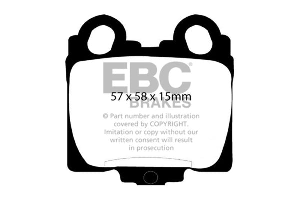 EBC Greenstuff Rear Brake Pads for 1998-2005 Lexus GS300 3.0