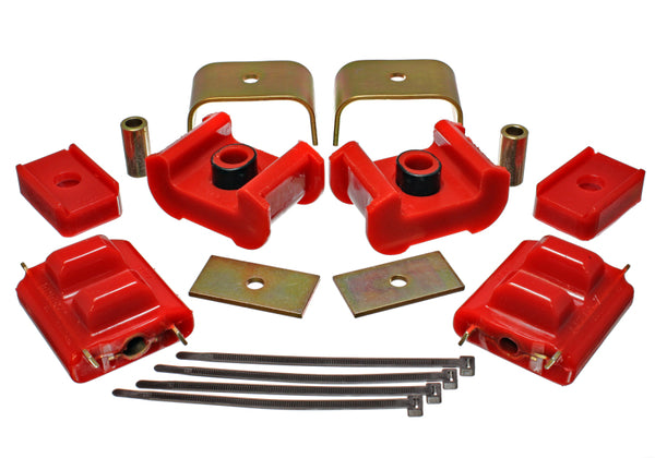 Energy Suspension Complete Motor & Transmission Mount Set - 73-84 K5 Blazer 4WD Red