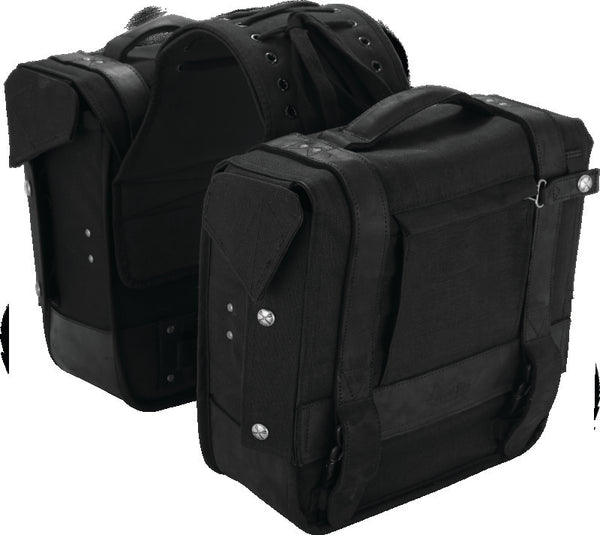 Burly Brand Throw-over Saddlebag - Black