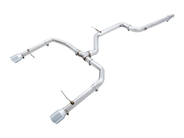 AWE Tuning Mk7 Track Edition Cat-Back Exhaust for 20182021 VW Jetta GLI Chrome Silver Tips