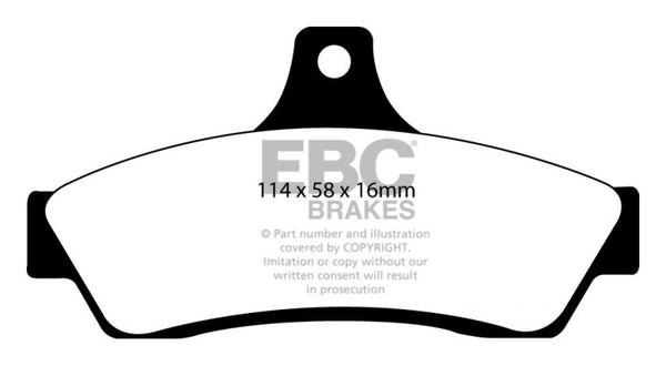 EBC Redstuff Rear Brake Pads for 2003-2004 Pontiac GTO 5.7 - Solid Rear Rotors