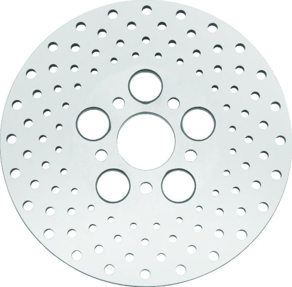 Bikers Choice 73-84 FL 10 Inch Front & Rear Drilled Stainless Rotor Replaces H-D 41813-79