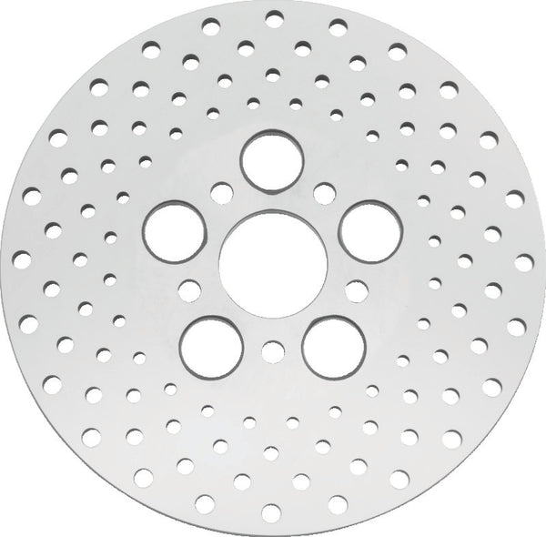 Bikers Choice 73-84 FL 10 Inch Front & Rear Drilled Stainless Rotor Replaces H-D 41813-79