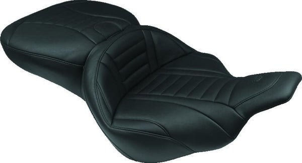 Mustang 97-07 Harley Electra Glide,Rd Glide Super Touring 1PC Seat Deluxe - Black
