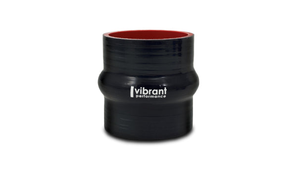 Vibrant Silicone Hump Hose Coupler 2.375in ID x 3.00in Long - Black