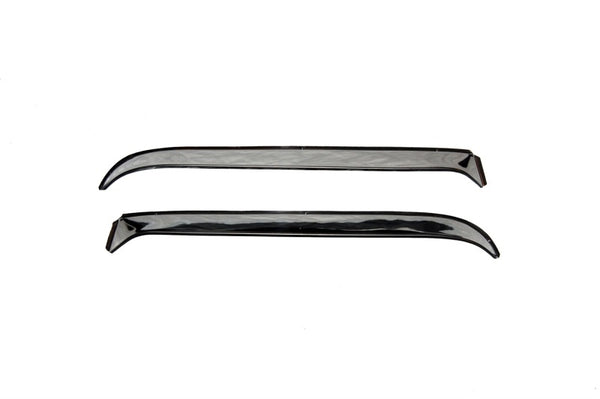 AVS Ventshade Window Deflectors for 19651978 Volkswagen Beetle - Polished Stainless Steel - 2pc
