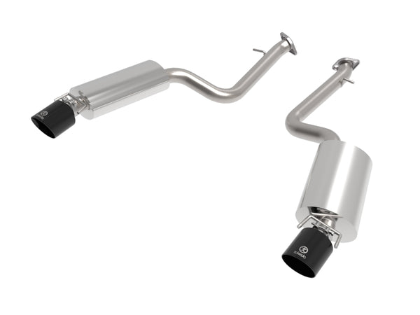 aFe Takeda 2014-2022 Lexus IS350 V6 2.5in. Stainless Steel Axle-Back Exhaust w/ Black Tips