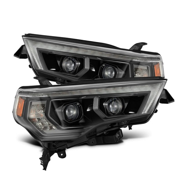 AlphaRex LUXX LED Projector Headlights w/ Sequential Signal - Black - Toyota 4Runner 2014-2021