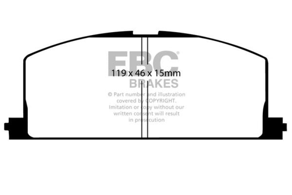 EBC Redstuff Front Brake Pads for 83-86 Toyota Camry 2.0