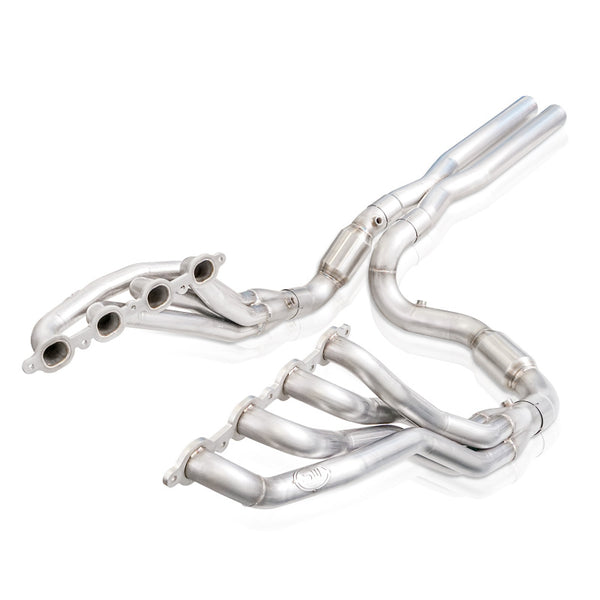 Stainless Works 2019+ Chevrolet Silverado 5.3/6.2 Catted Headers 1-7/8in Primaries 3in Leads X-Pipe