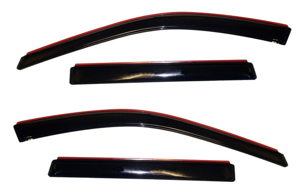 AVS In-Channel Ventvisor Window Deflectors Smoke, 4pc 2011-2018 Jeep Grand Cherokee (Excl. L Model)