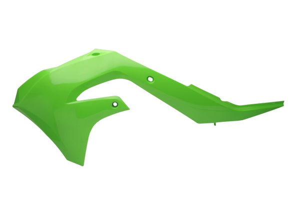 Cycra Powerflow Radiator Shrouds for 21-23 Kawasaki KX250F - OEM Green