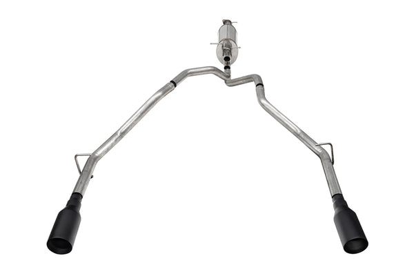 Corsa 25-26 Ram 2.5in Stainless Steel Sport Cat-back Dual Rear Exit 5.0in Black Tips