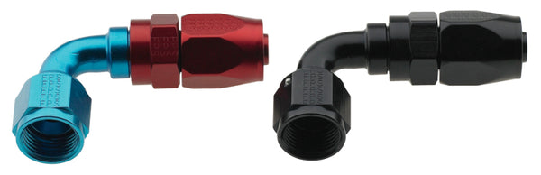 Fragola 90 Degree Pro-Flow Hose End -4AN, Black