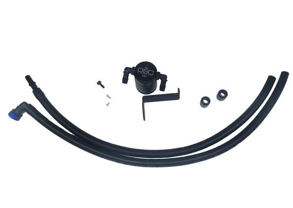 J&L Oil Separator for 2019-2024 Ford Ranger 2.3L - Driver Side - Black Anodized