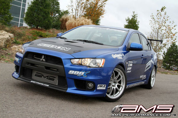 AMS Performance Front Mount Intercooler for 20082015 Mitsubishi Lancer Evolution X (EVO X) Modular Cast End Tanks