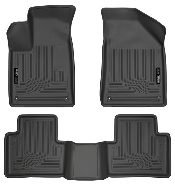 Husky Liners Weatherbeater Floor Liners for 2015 Chrysler 200 - Front & Second Seat - Black