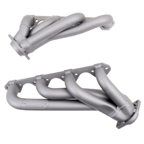BBK Shorty Unequal Length Exhaust Headers 1979-1993 Mustang 351 Swap Titanium Ceramic Coated