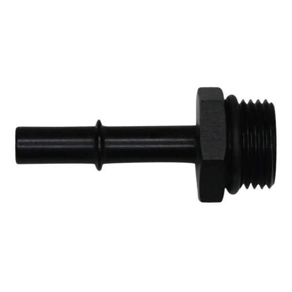 DeatschWerks 10AN ORB Male to 3/8in Male EFI Quick Connect Adapter - Anodized Black