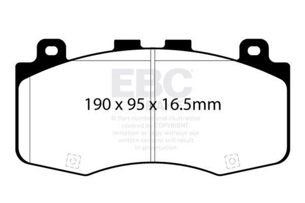 EBC Yellowstuff Performance Brake Pads for 2018+ Jeep Grand Cherokee Trackhawk