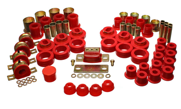 Energy Suspension Hyper-Flex Master Bushing Set for 81-87 Chevy/GMC 2WD 1/2 Ton Pickup - Red