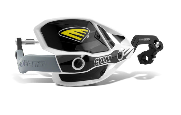 Cycra Ultra CRM 1-1/8" Hand Guards with White Shields & Black Covers