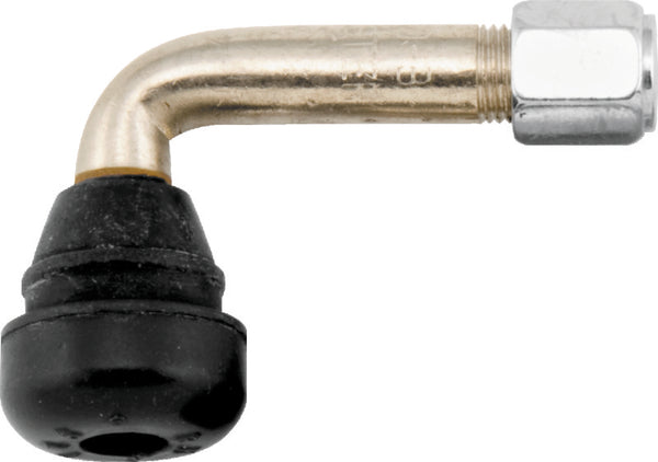 BikeMaster 90 Chrome Valve Stem with Rubber Seal