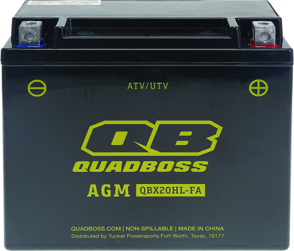 QuadBoss Maintenance-Free AGM Battery QBX20HL-FA