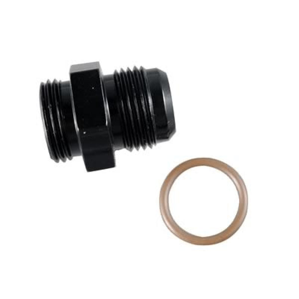 Fragola 8AN x 3/4-16 Radius O-Ring Fitting - Black