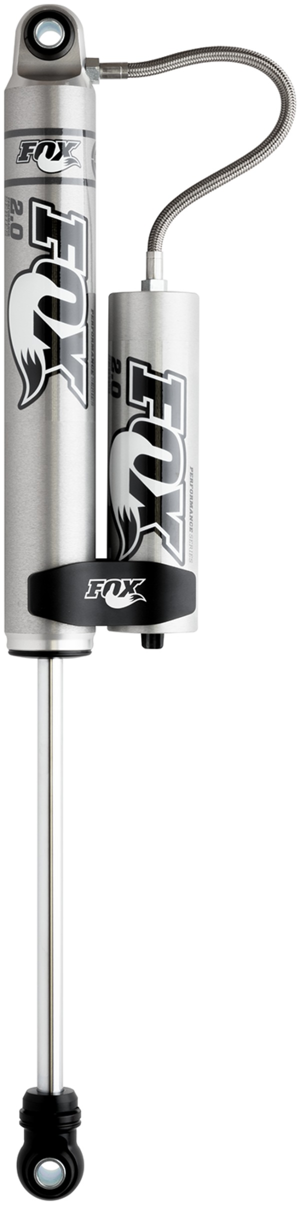 FOX 99+ Chevy HD 2.0 Performance Series Rear Shock - 10.6in Smooth Body Remote Res., 0-1in Lift