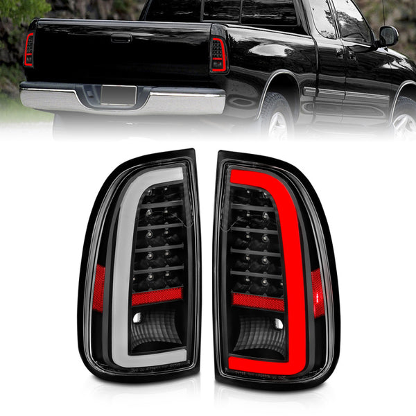ANZO LED Tail Lights for 2000-2006 Toyota Tundra - Black Housing, Clear Lens