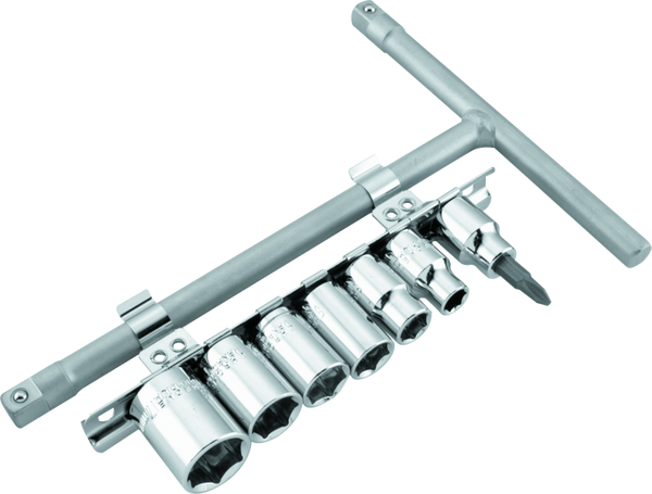 BikeMaster 3/8in Drive T-Handle Tool Set (817mm) + #2 Phillips