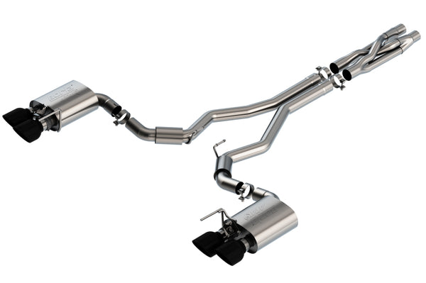 Borla 2020 Mustang Shelby GT500 5.2L AT 3" ATAK Cat-Back Exhaust with Black Chrome Tips