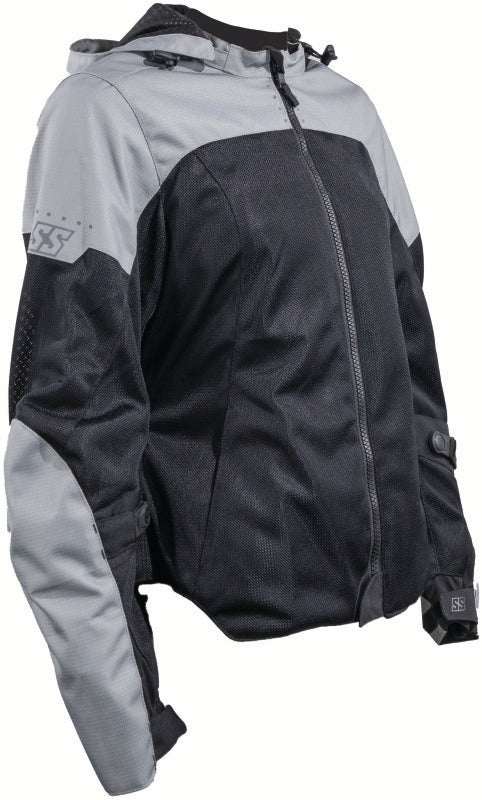 Speed and Strength Starstruck Mesh Jacket Grey/Black Womens - Medium